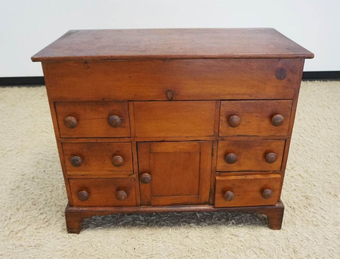 ANTIQUE PINE LIFT TOP CHEST (1 of 4)