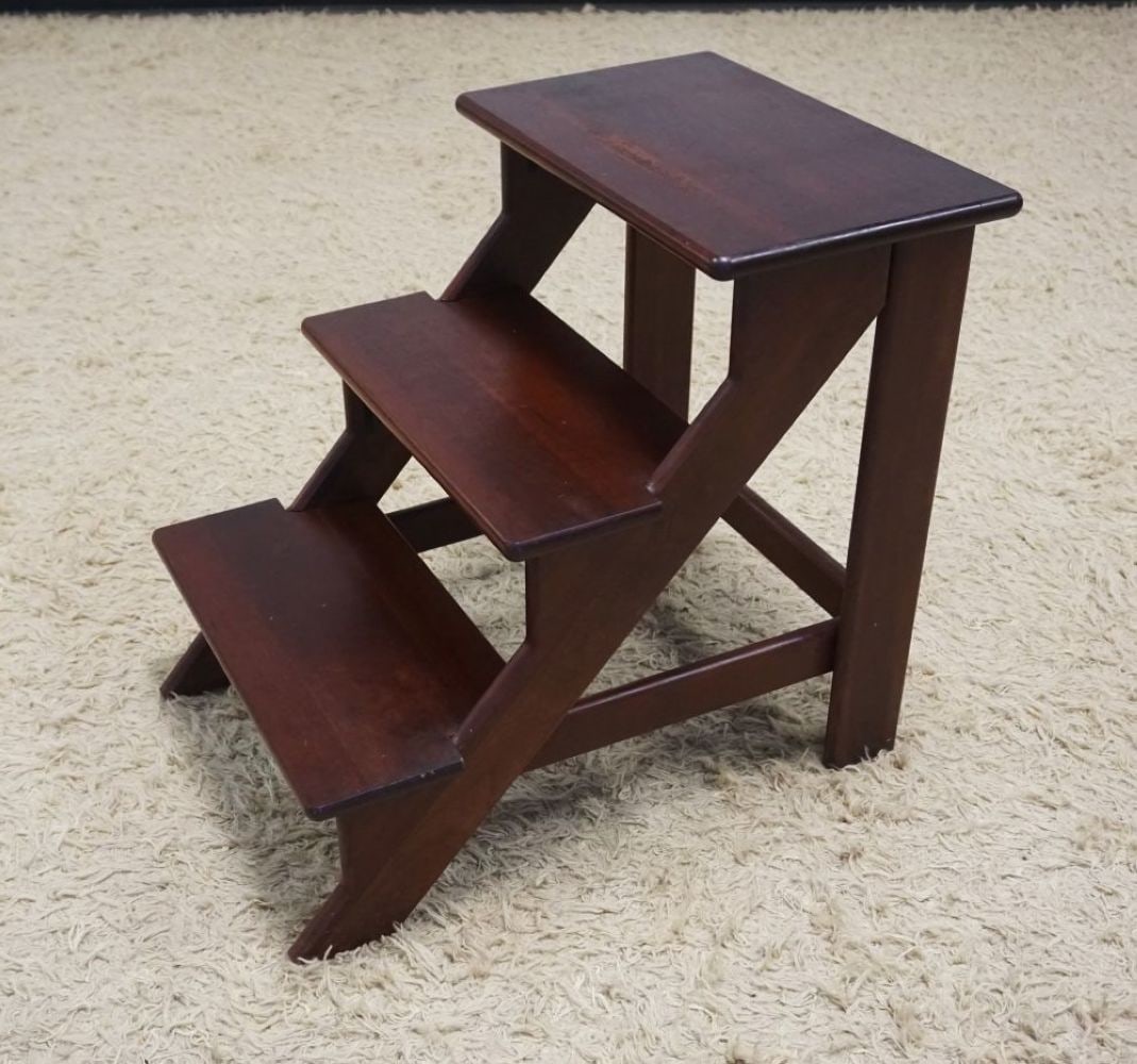 MAHOGANY BED STEPS (1 of 3)