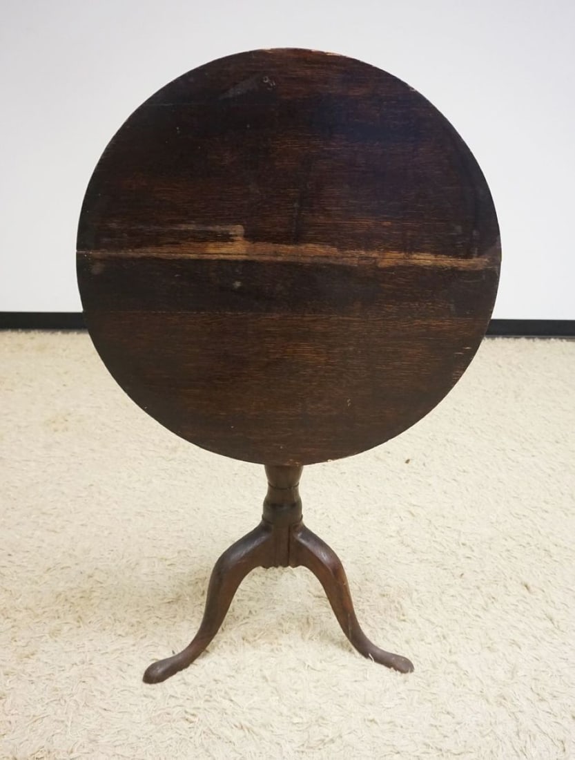 ANTIQUE OAK TILT TOP TABLE (1 of 6)