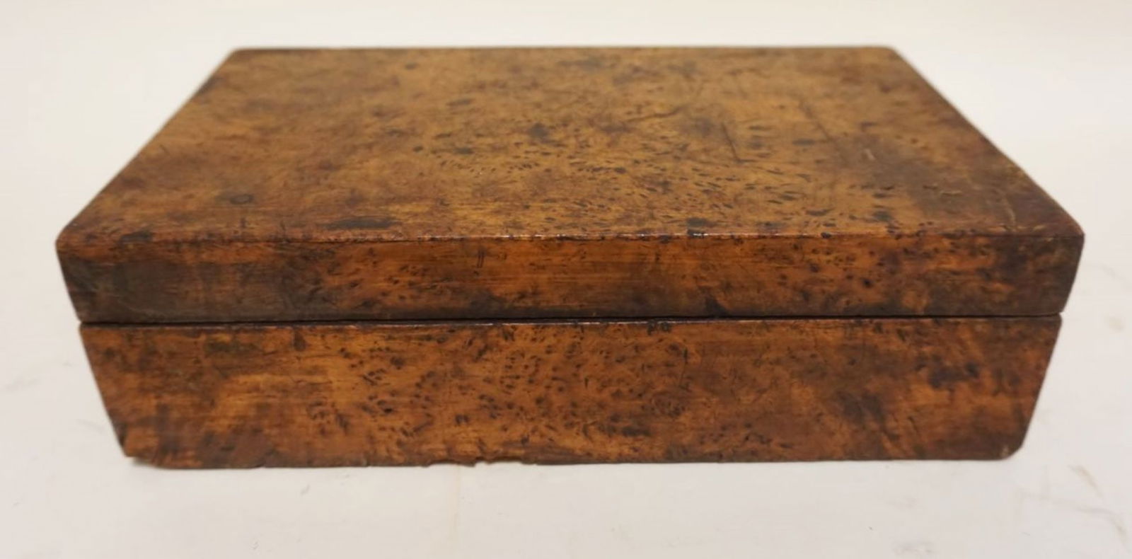 ANTIQUE BURL WOOD DRESSER/DOCUMENT BOX (1 of 3)
