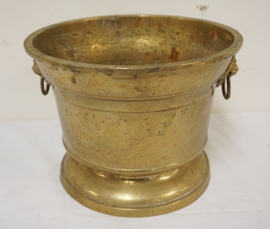 SOLID BRASS ENGLISH PLANTER (1 of 3)