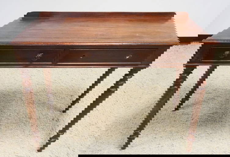 Antique Mahogany 2 Drawer Writing Table