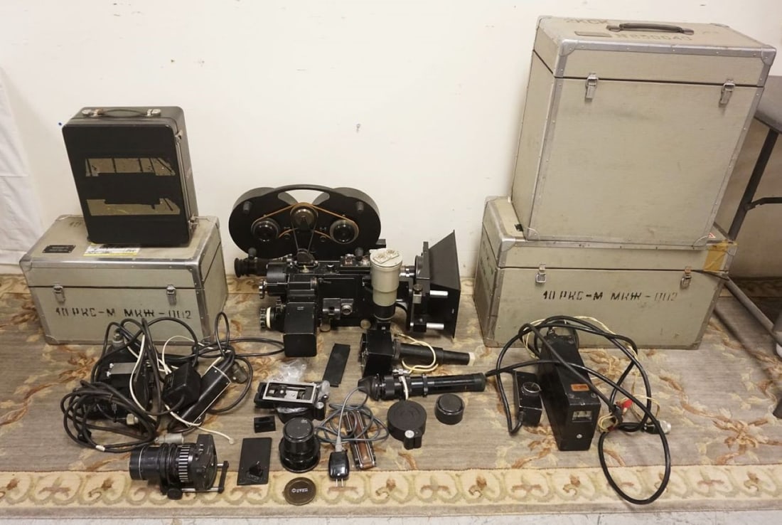 SOVIET MK002 CAMERA W/PARTS & BOXES (1 of 13)