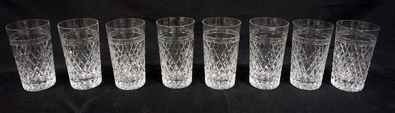 WEDGWOOD CRYSTAL STEMWARE: WEDGWOOD CRYSTAL 8 PIECES OF 5 1/2 IN H GLASSES