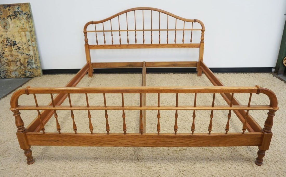 PENNSYLVANIA HOUSE SOLID OAK KING SIZE BED (1 of 3)