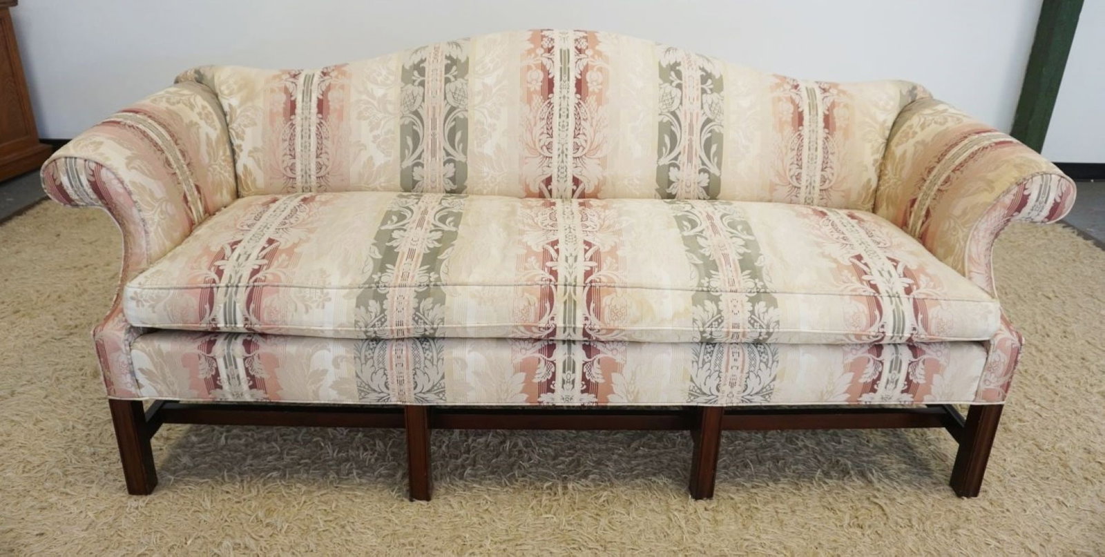 CENTURY SOFA: CENTURY SOFA, SOME STAINING, APPROXIMATELY 80 IN WIDE