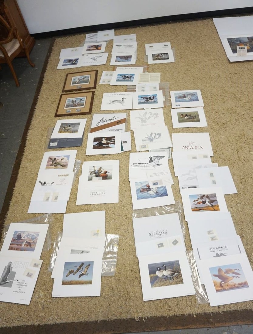 LOT OF 21 ASSORTED DUCK STAMP PRINTS (1 of 13)