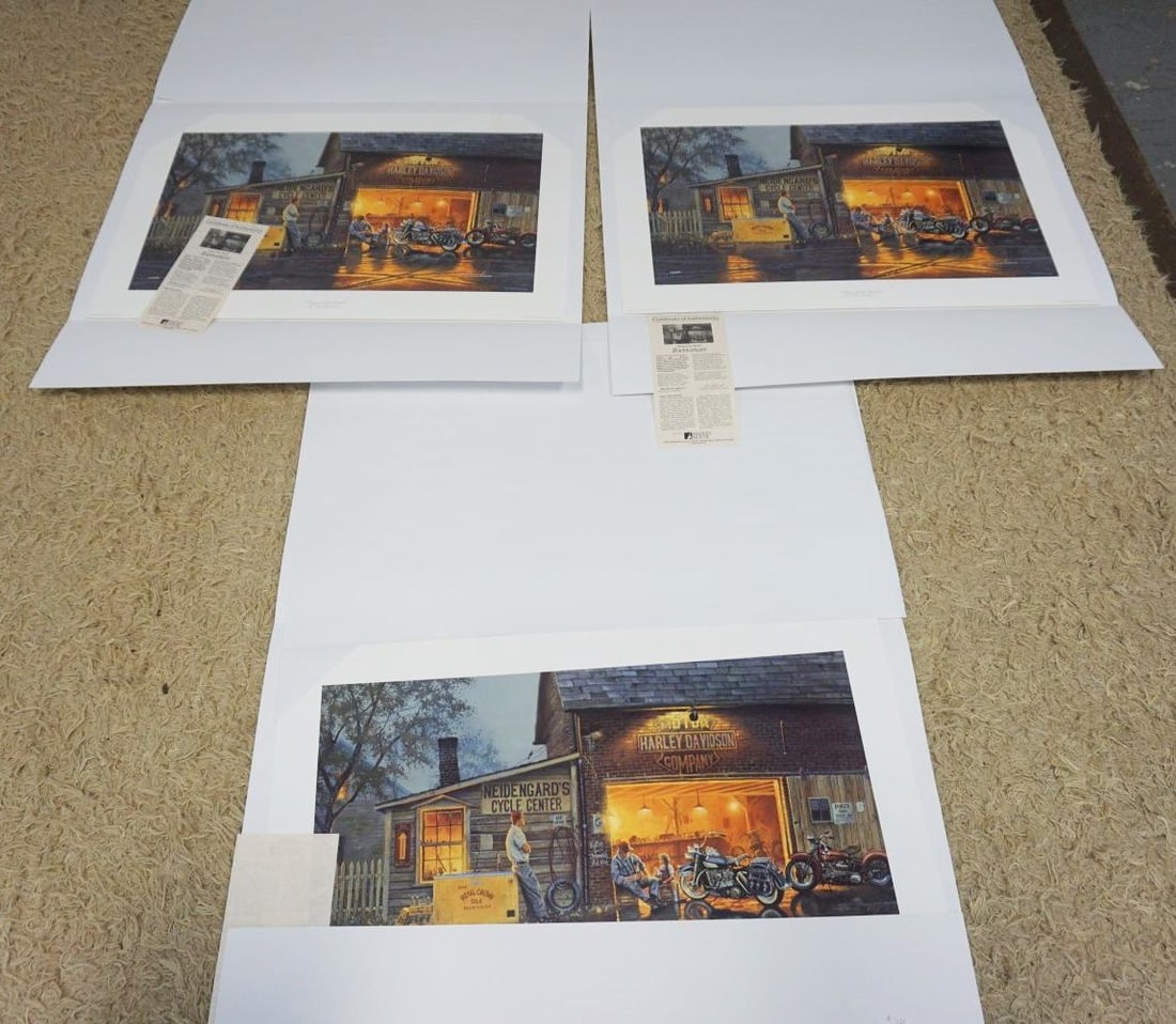 HARLEY DAVIDSON HADLEY HOUSE LTD ED PRINTS (1 of 2)