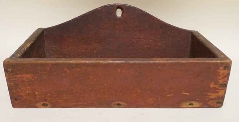 ANTIQUE COUNTRY PINE HANGING BOX (1 of 2)