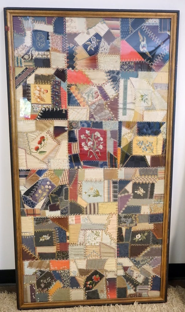 FRAMED QUILT UNDER GLASS (1 of 4)