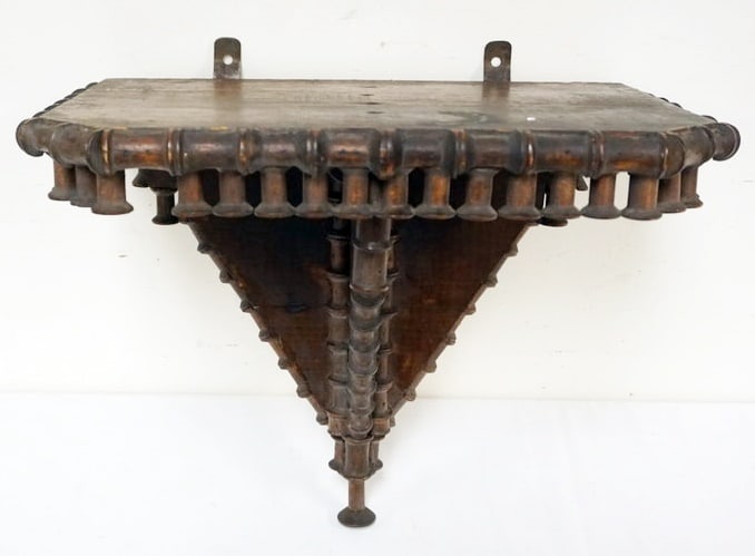 FOLK ART SPOOL SHELF (1 of 3)