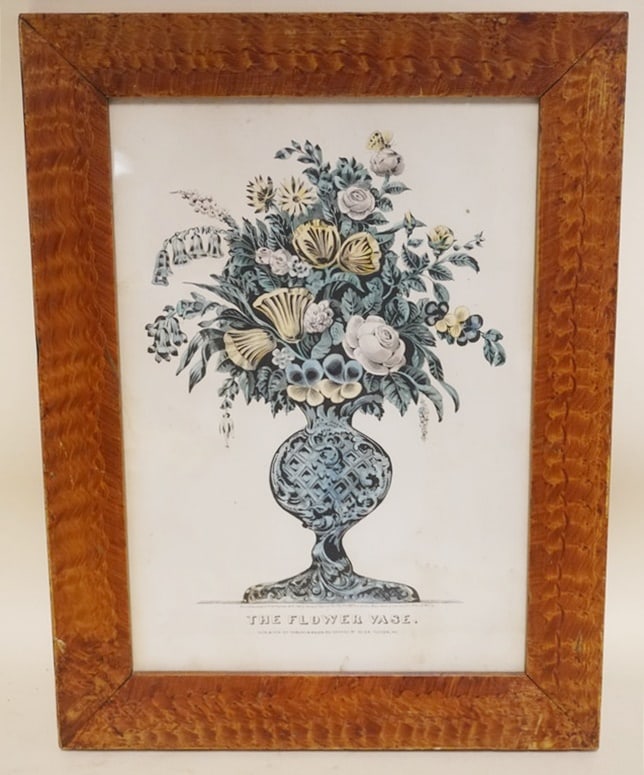 ANTIQUE PRINT *THE FLOWER VASE* (1 of 2)