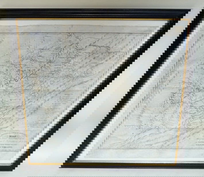 ANTIQUE MAP FRAMED (1 of 3)