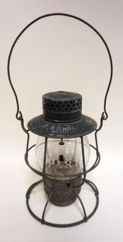 RAILROAD LANTERN DEITZ: RAILROAD LANTERN DEITZ P & R.R. LOCO DEPT