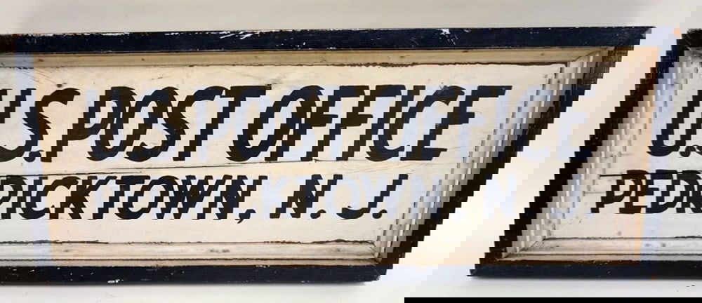 US POST OFFICE WOOD SIGN (1 of 2)