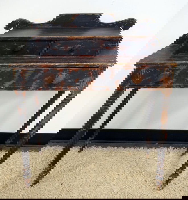 ANTIQUE COUNTRY GRAIN PAINTED DRESSING TABLE (1 of 2)