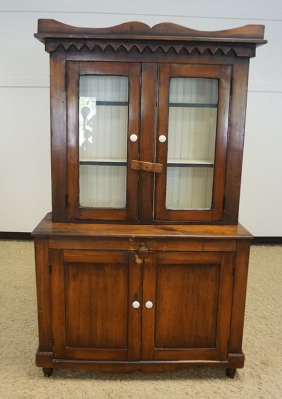COUNTRY PINE 2 PIECE KITCHEN CUPBOARD (1 of 3)