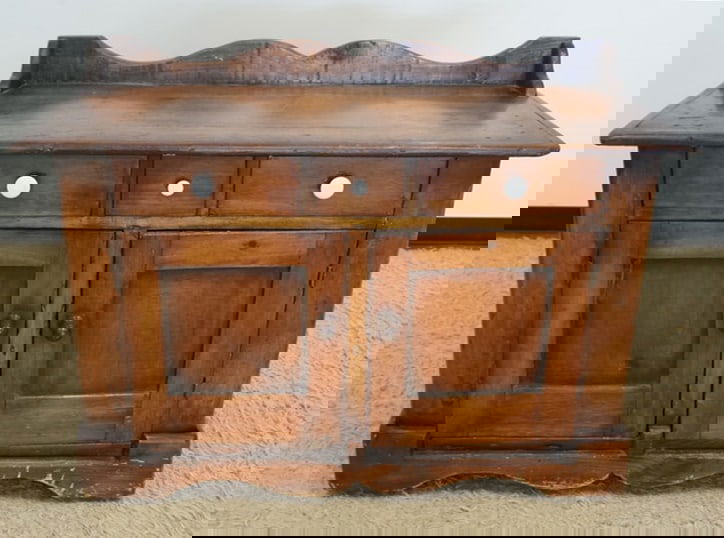 PINE 3 DRAWER 2 DOOR CABINET (1 of 2)