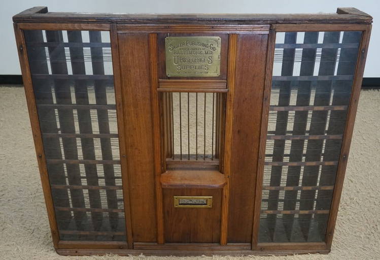 Antique Sadler Us Post Office Window
