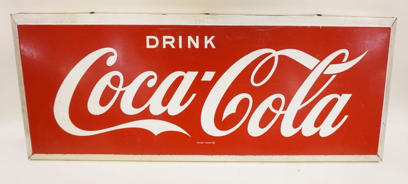 LARGE ANTIQUE METAL COCA-COLA STORE SIGN (1 of 3)