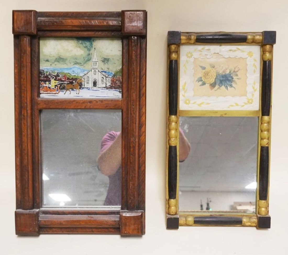 2 FRAMED 20TH CENTURY MIRRORS (1 of 2)