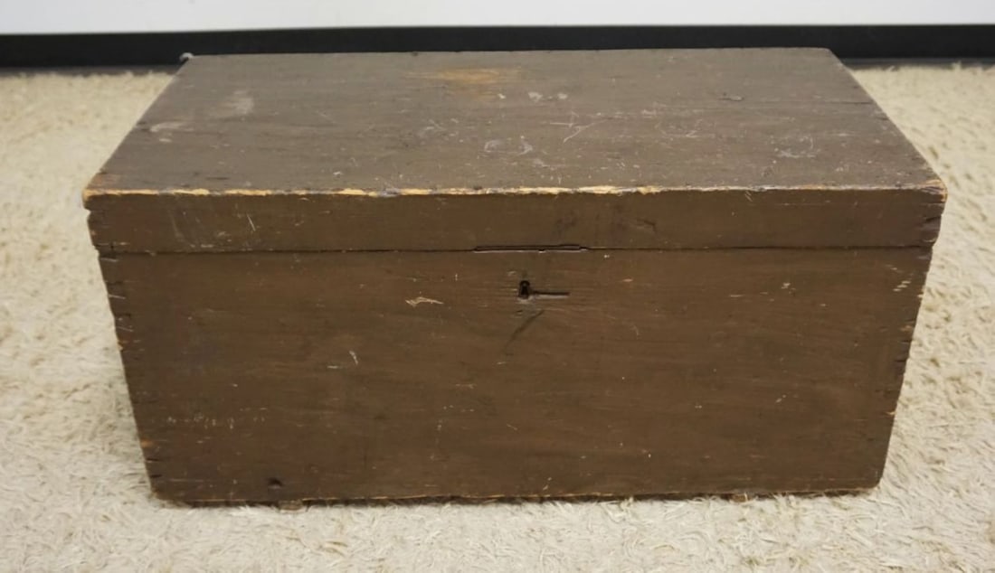 ANTIQUE PINE BLANKET BOX (1 of 3)