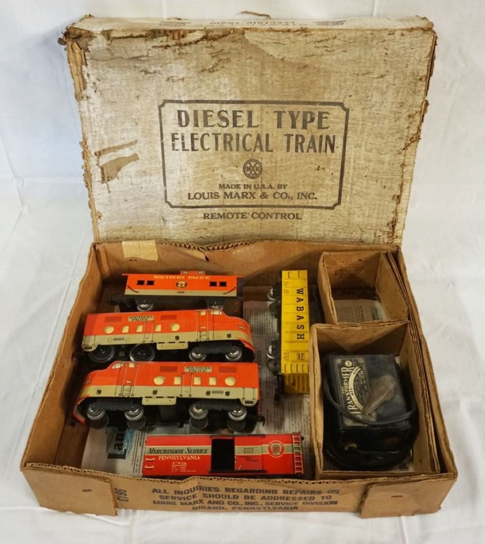 Marx Toy Train Set In Box Auction