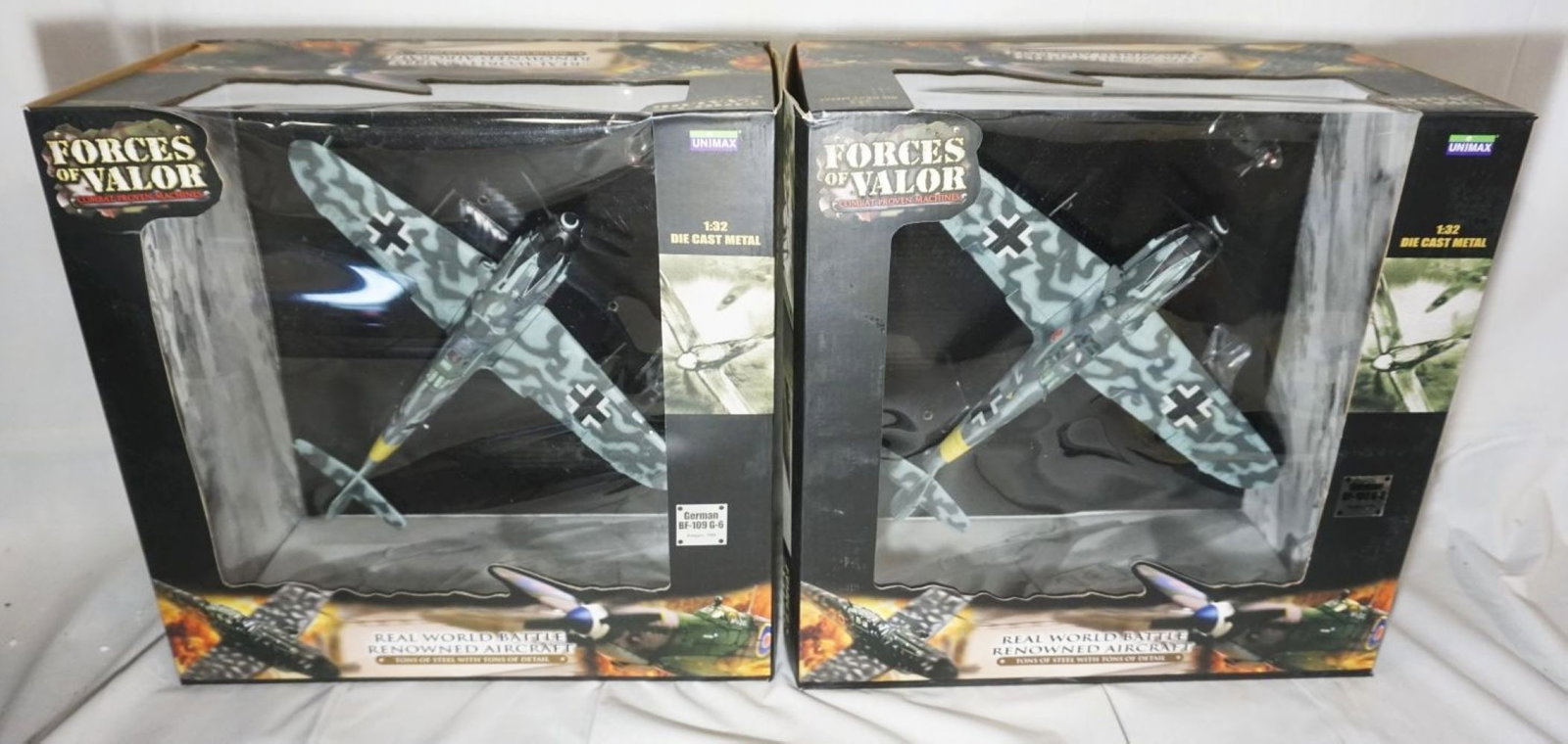 FORCES OF VALOR WWII 1:32 DIECAST METAL TOYS: FORCES OF VALOR WWII 1:32 DIECAST METAL TOYS 2 GERMAN BF-109 G-6