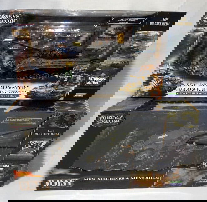 FORCES OF VALOR WWII: FORCES OF VALOR WWII 1-32 DIECAST METAL LOT OF 2