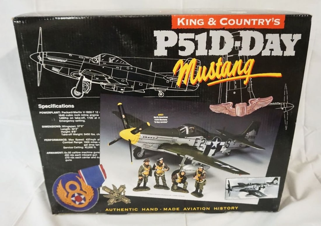 KING & COUNTRY: KING & COUNTRY P51 D-DAY MUSTANG PLANE AF031