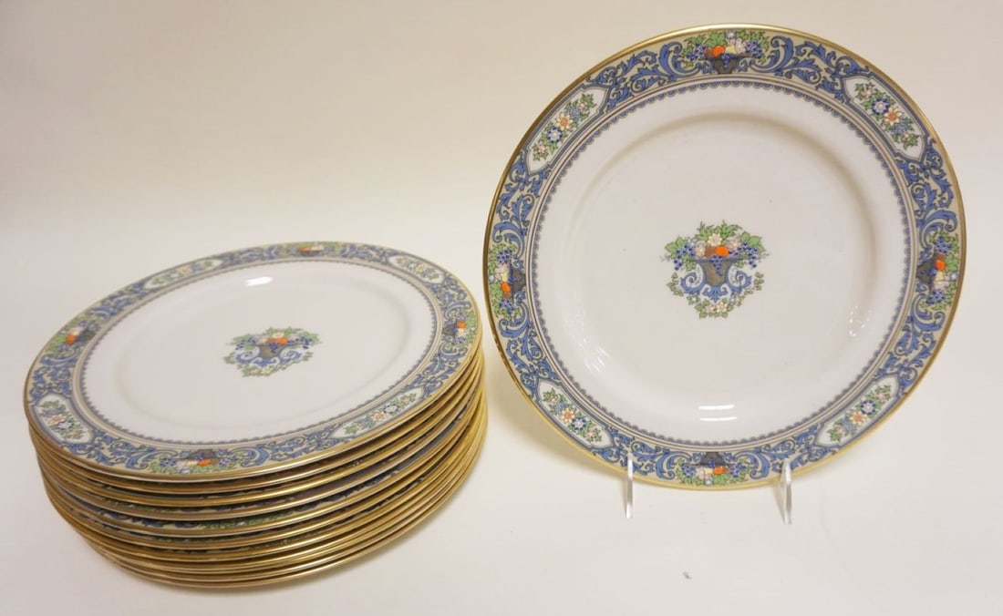 LENOX AUTUMN GILT RIMMED 12 INCH PLATES (1 of 3)