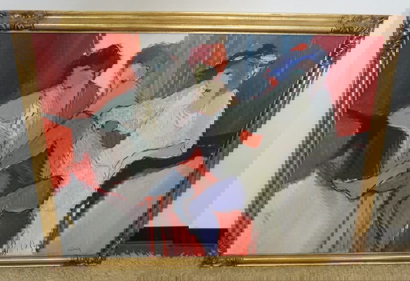 ITZCHAK TARKAY OIL PAINTING ON CANVAS (1 of 9)