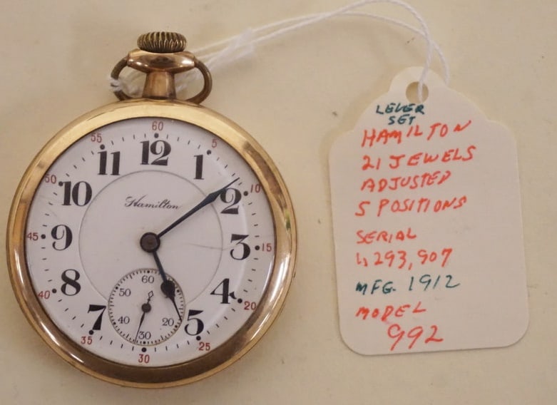 Antique Pocket Watch Hamilton Auction