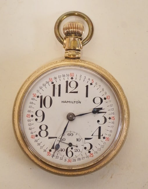 ANTIQUE POCKET WATCH HAMILTON (1 of 3)