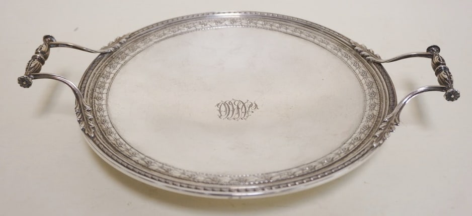 STERLING VICTORIAN DOUBLE HANDLED DISH (1 of 3)