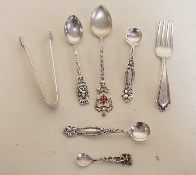 STERLING SILVER GROUP OF MINIATURE FLATWARE (1 of 3)