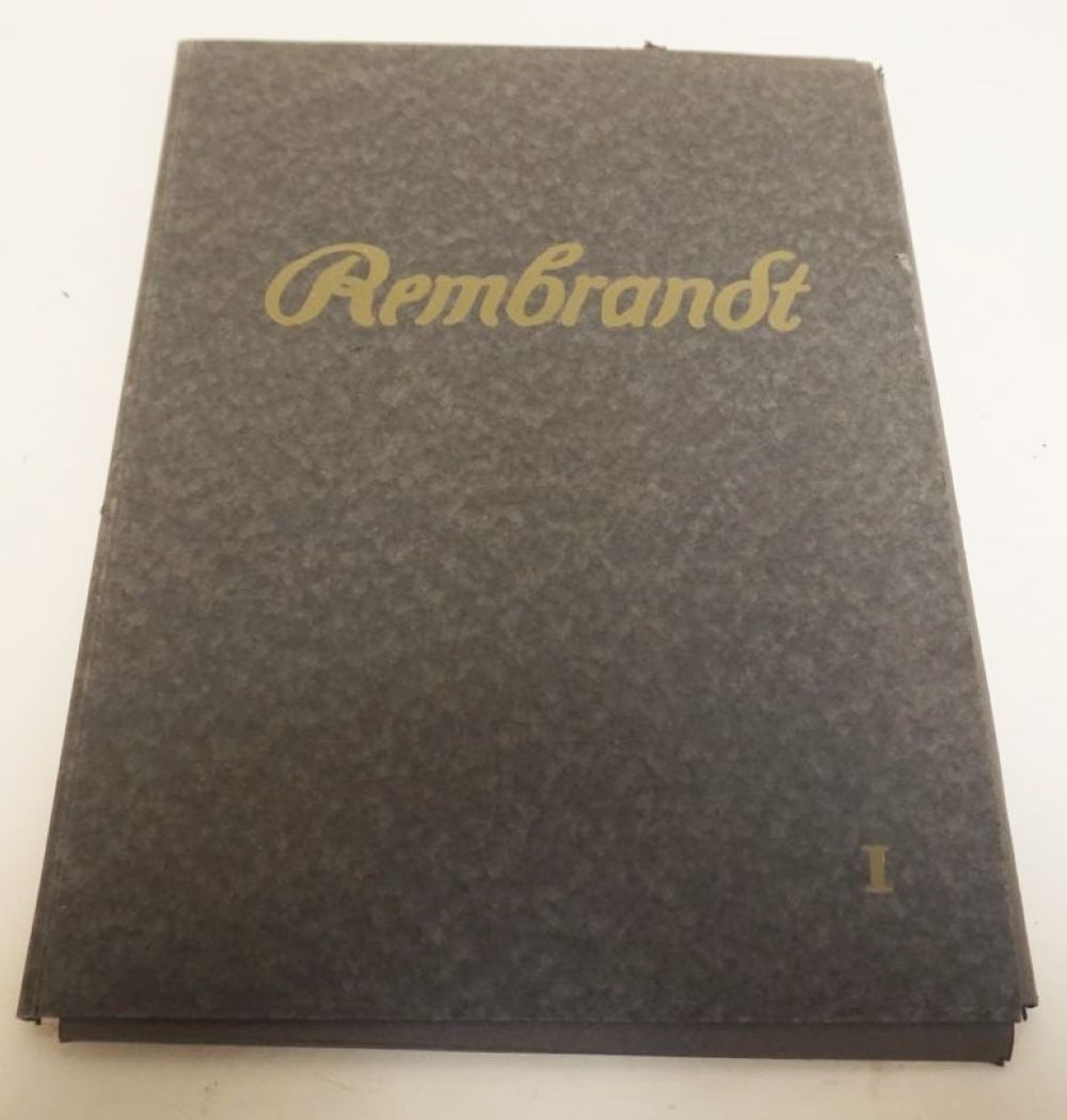 PORTFOLIO OF REMBRANDT ETCHINGS CA 1920 (1 of 5)