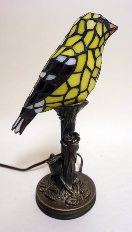 CONTEMPORARY LEADED GLASS LAMP (1 of 4)