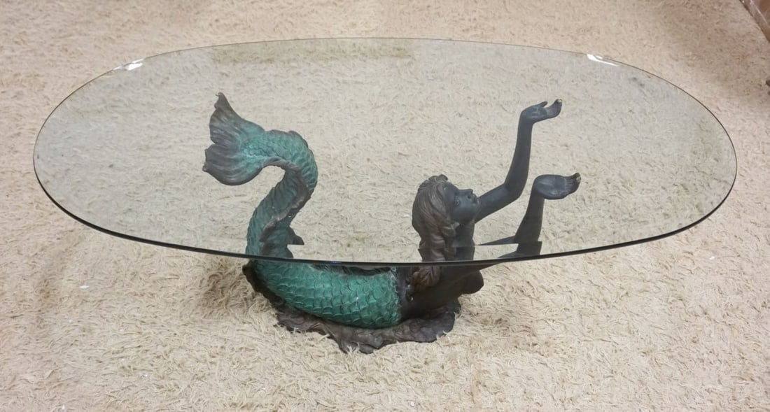 BRONZE MERMAID FORM COCKTAIL TABLE (1 of 5)