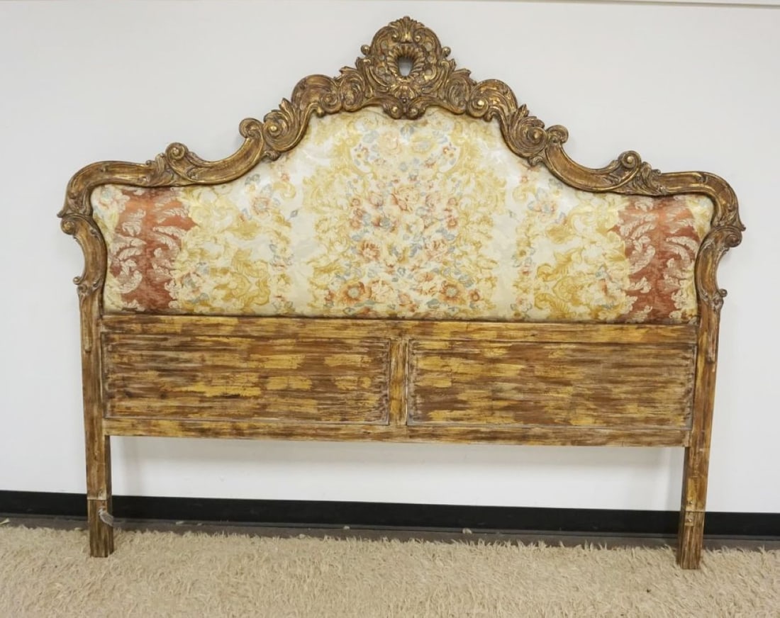 CARVED GILT WOOD KING SIZE HEADBOARD (1 of 4)