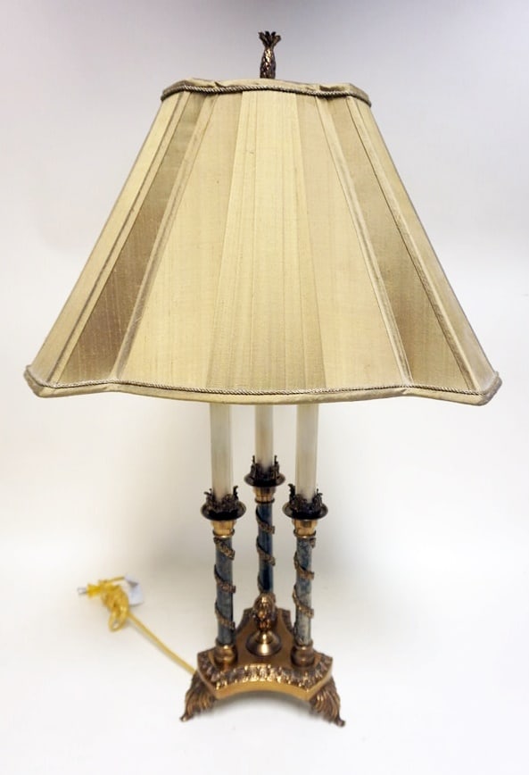 MAITLAND SMITH 3 COLUMN TABLE LAMP (1 of 2)