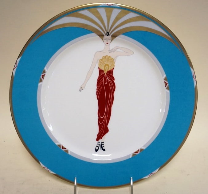 ERTE CHINA *LE SOLEIL* PLATE (1 of 3)