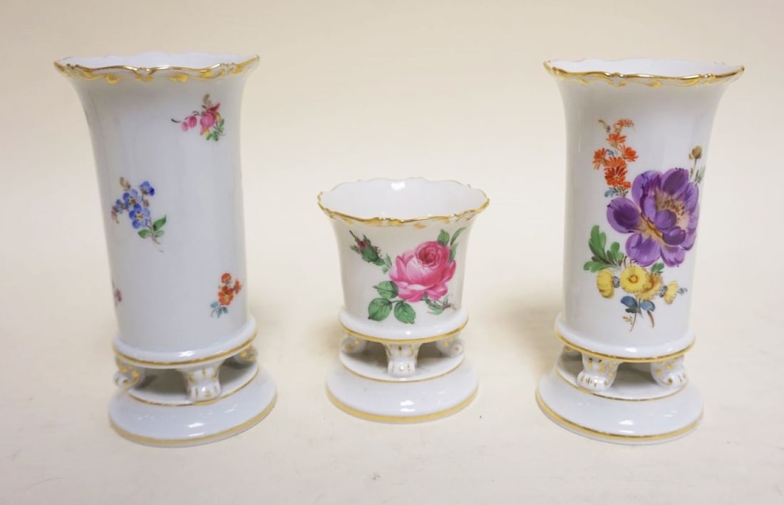 MEISSEN VASES (1 of 3)
