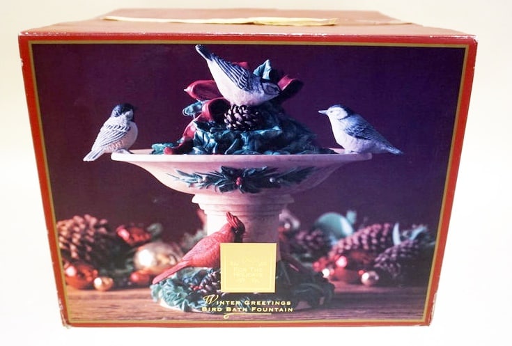 LENOX WINTER GREETINGS BIRD BATH FOUNTAIN (1 of 2)
