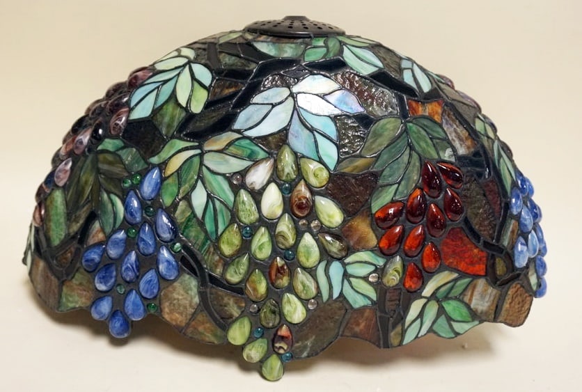 STAIN GLASS OVAL LAMP (1 of 2)