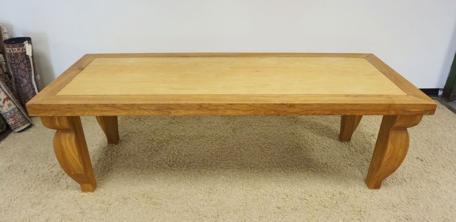 LARGE OAK CONFERENCE TABLE (1 of 3)