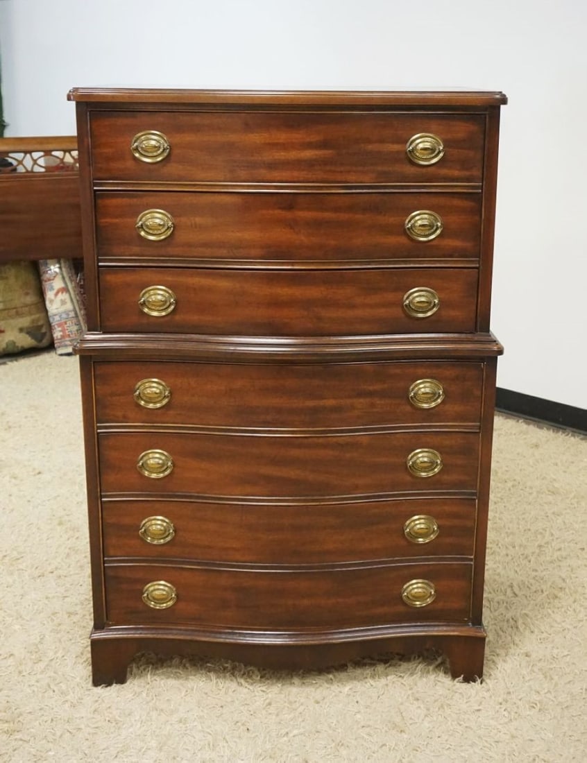DIXIE MAHOGANY HIGH CHEST (1 of 3)