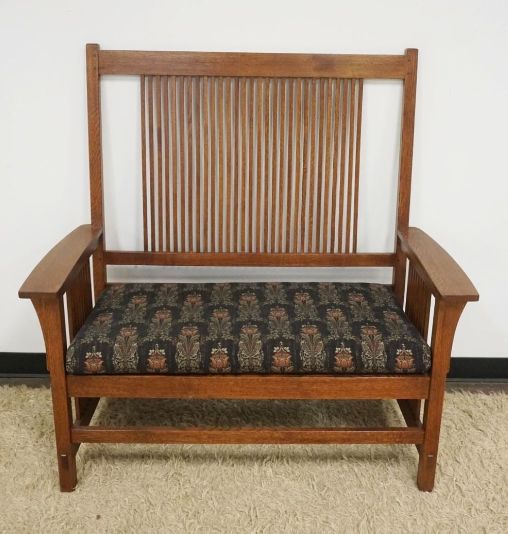STICKLEY ARTS & CRAFTS SETTEE (1 of 6)