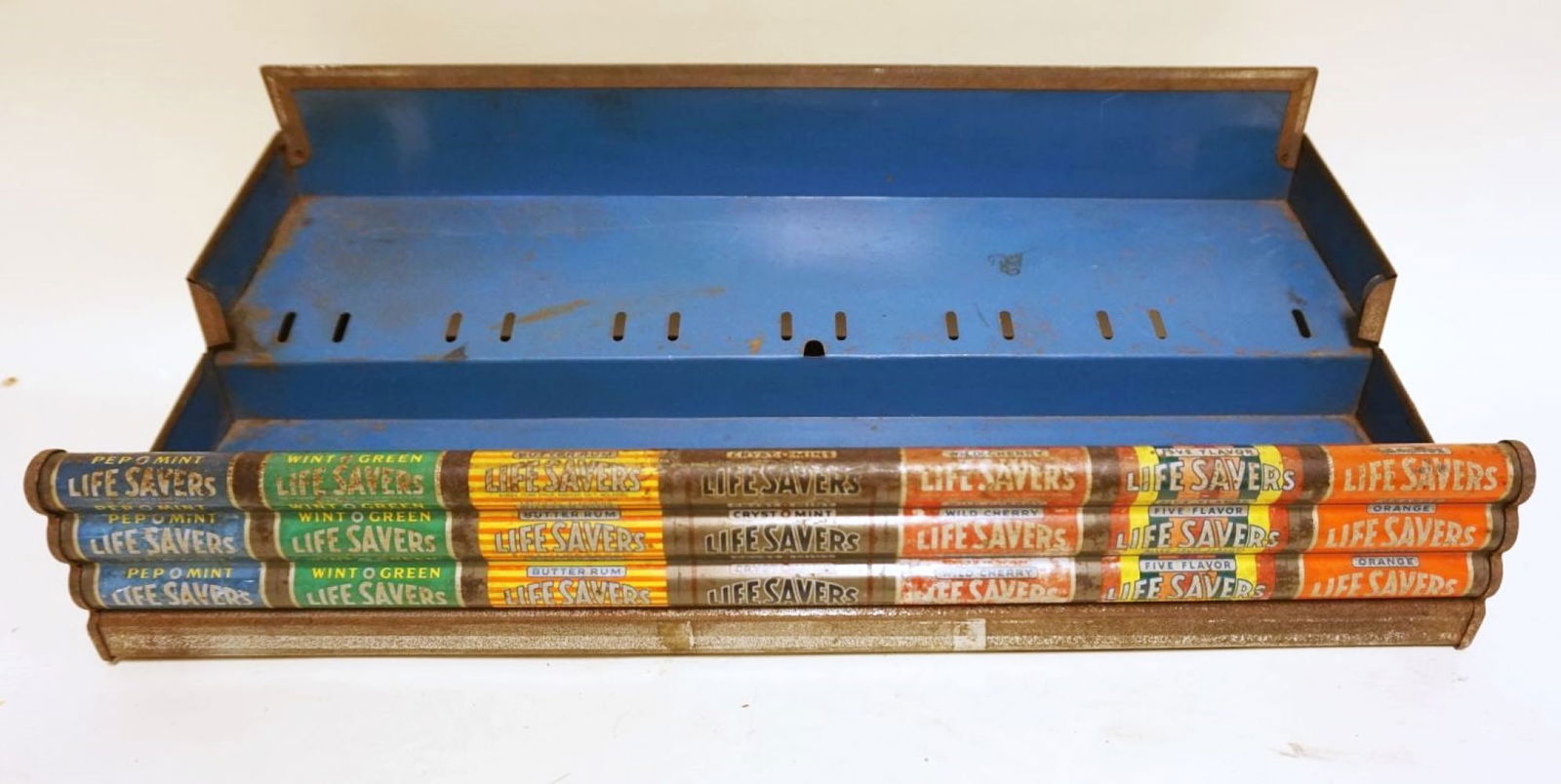 ANTIQUE TIN STORE COUNTER TOP CANDY DISPLAY (1 of 3)