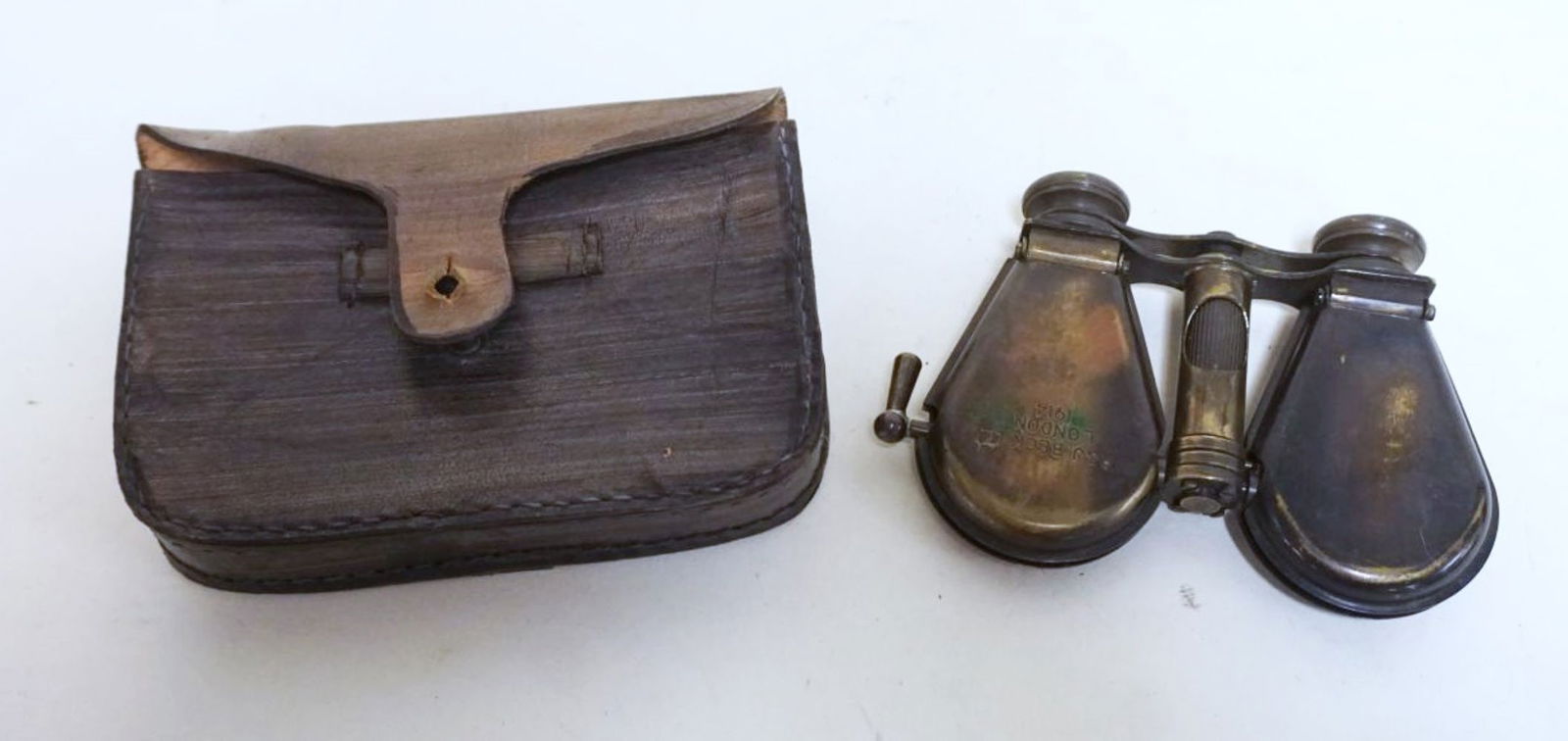 ENGLISH BRASS LEVER OPERATED OPERA GLASSES (1 of 3)